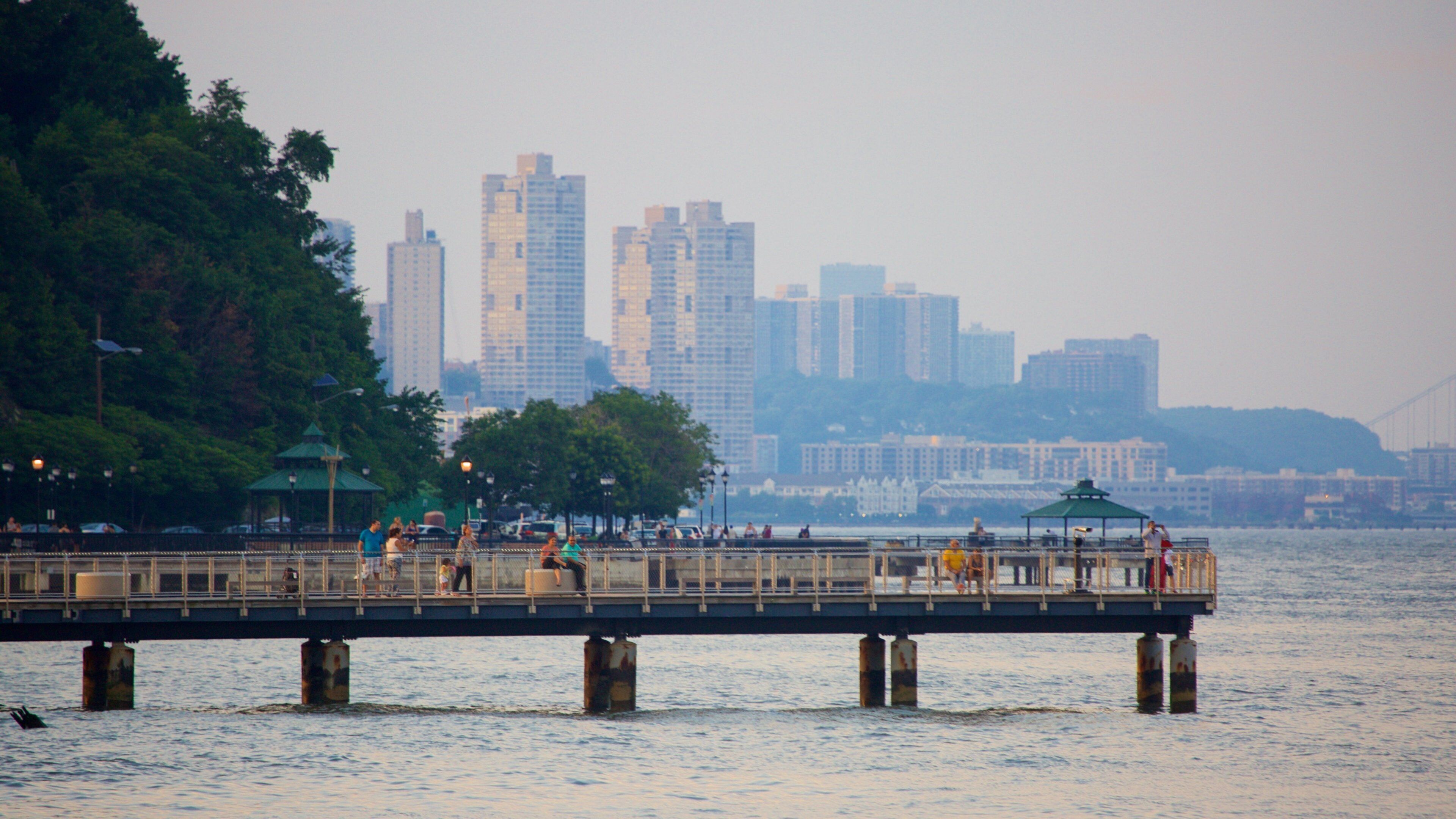 Hoboken Waterfront featuring a river or creek