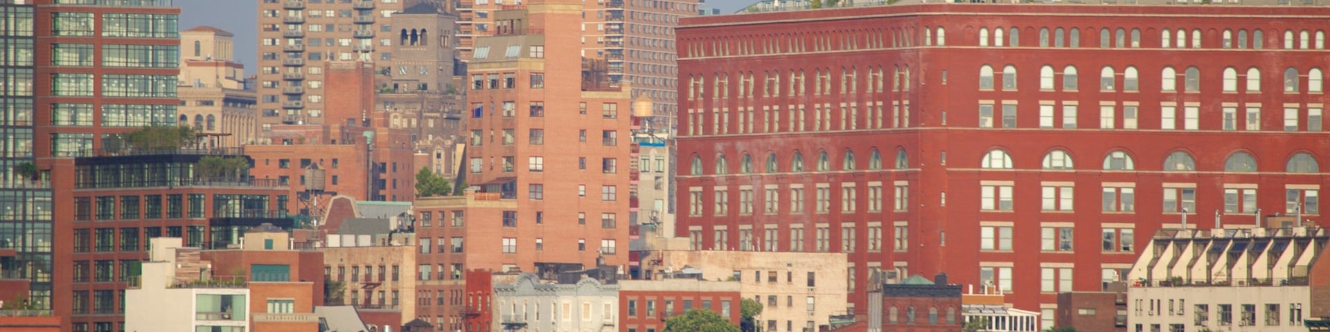Hoboken Waterfront showing a city and general coastal views