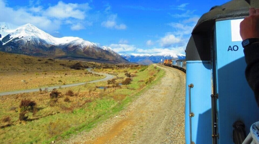 📍Tranzalpine Crossing, New Zealand
We took the train from Greymouth to Christchurch, stayed overnight then returned the next day. From the comfort of world class carriages, see the fields of the Canterbury Plains and farmland, followed by the spectacular gorges and river valleys of the Waimakariri River. Your train then climbs into the majestic Southern Alps to Arthurs Pass National Park, before descending through lush beech rainforest to the West Coast town of Greymouth – a great base for visits to Punakaiki and the always-popular glaciers.
