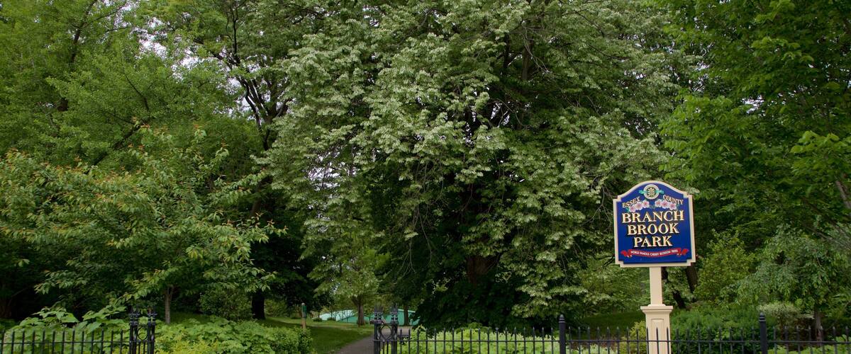 Branch Brook Park das einen Park und Beschilderung