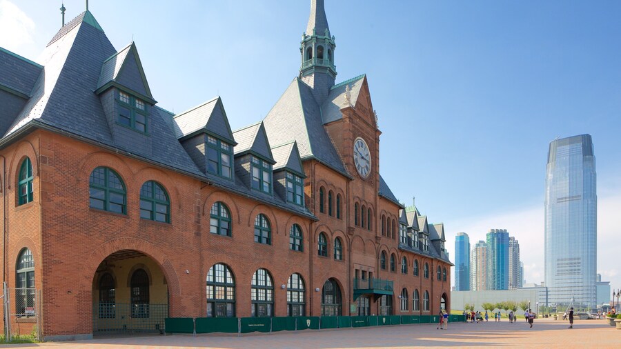Central Railroad of New Jersey Terminal showing heritage elements and street scenes