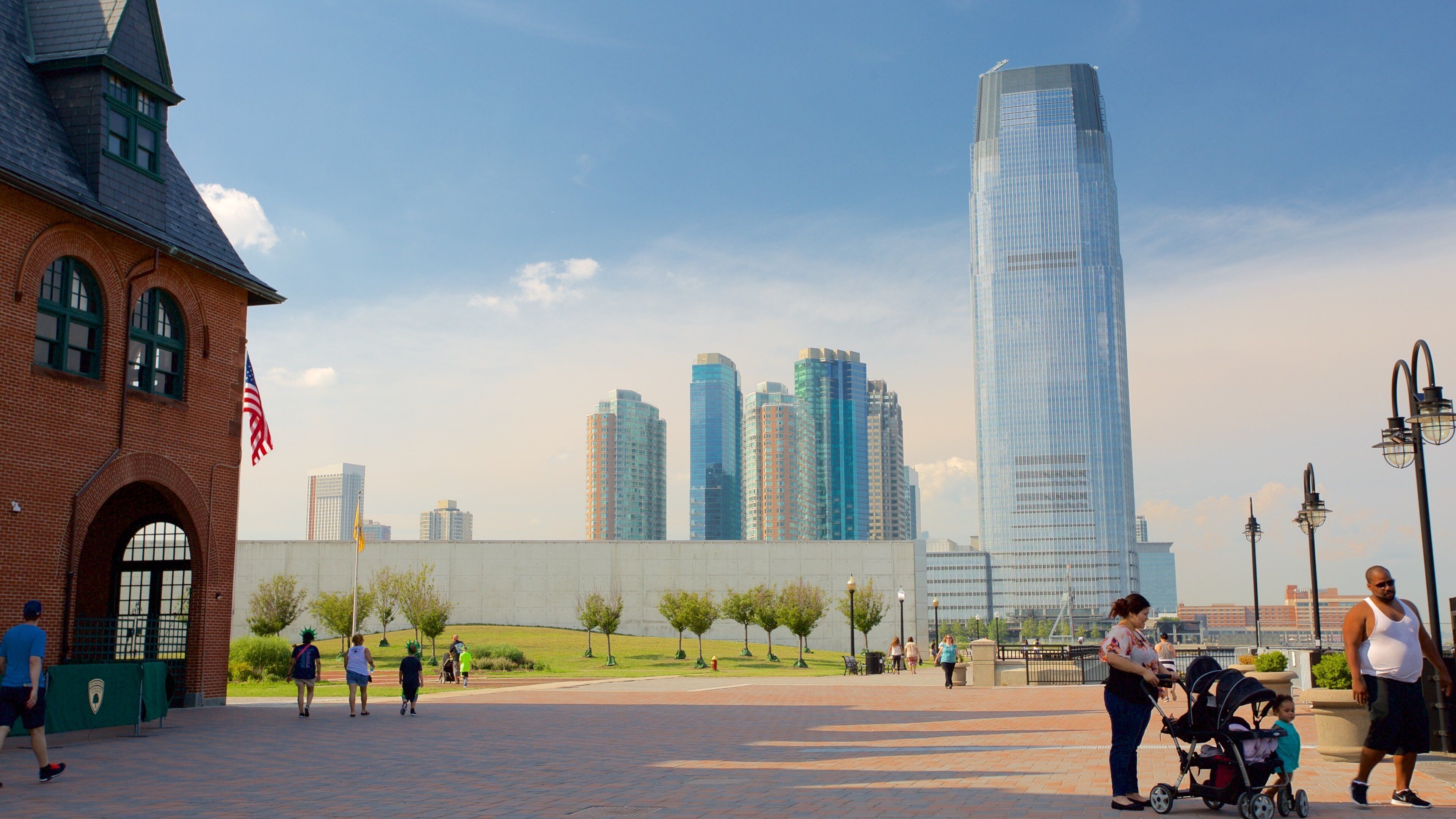 สถานีปลายทาง Central Railroad of New Jersey เนื้อเรื่องที่ เมือง และ ตึกระฟ้า ตลอดจน ครอบครัว