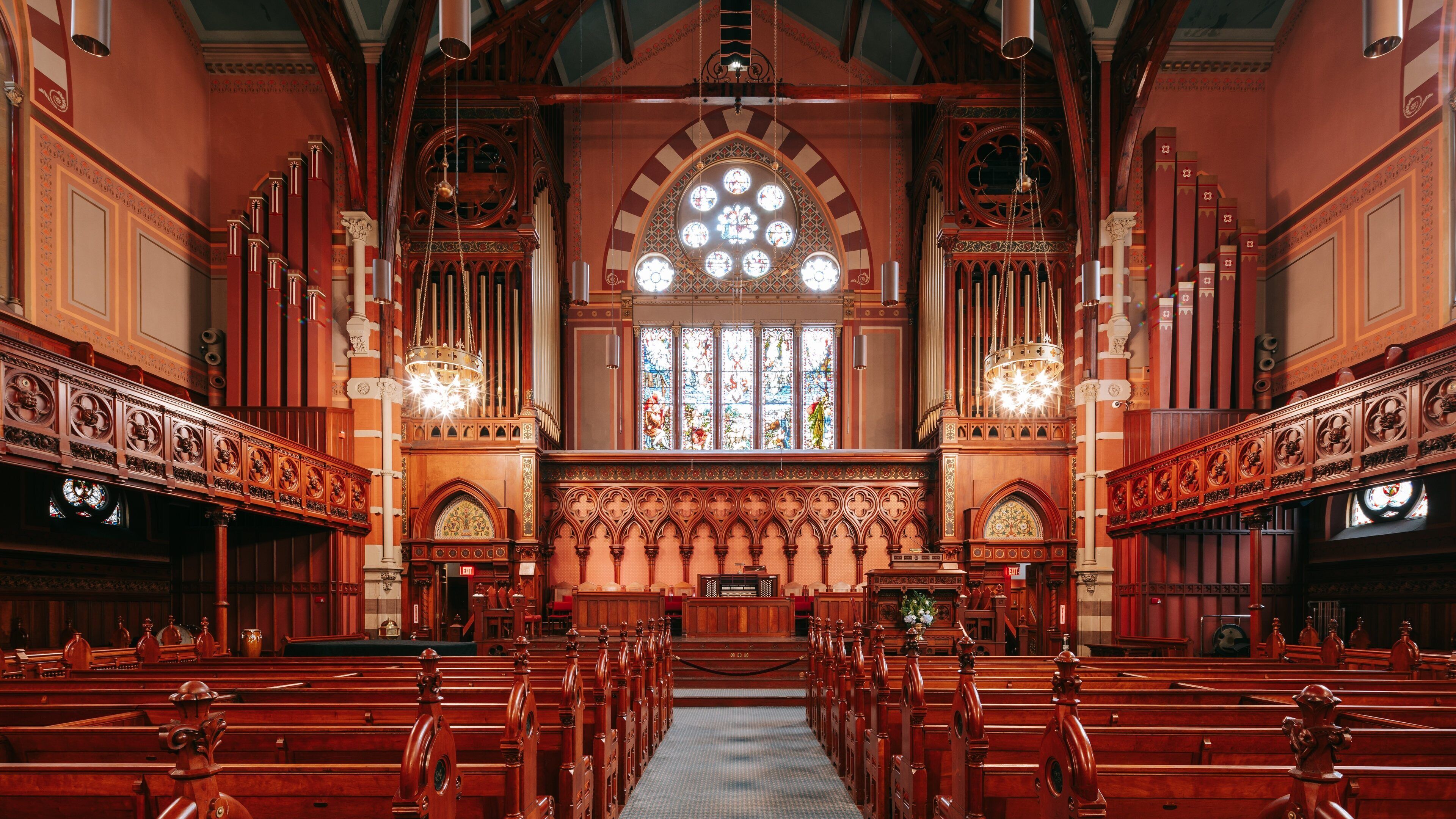 Old South Church which includes interior views, heritage elements and heritage architecture