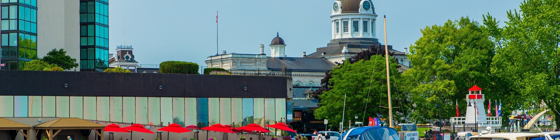 Kingston Waterfront which includes a bay or harbor