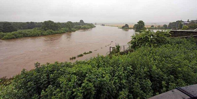 Swollen river. Coldstream
