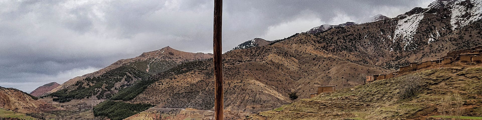 Lunch with a fantastic view of the Atlas mountains in Morocco! This was part of a Mountain tour we picked up for a very reasonable price!
#trovember