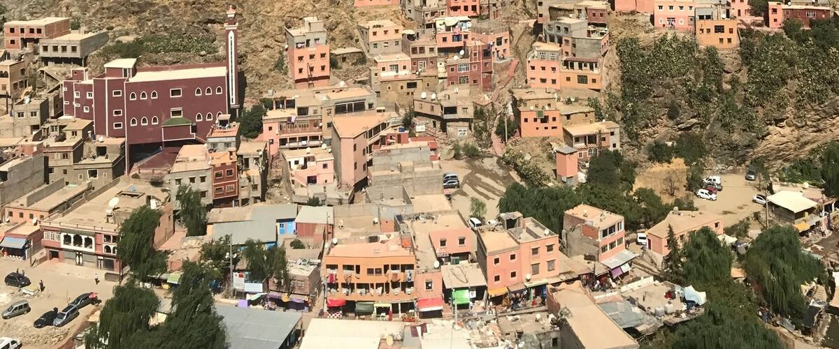 The view of Setti Fatma from the walk to the Ourika waterfalls. The walk is more challenging than you might expect but well worth it.