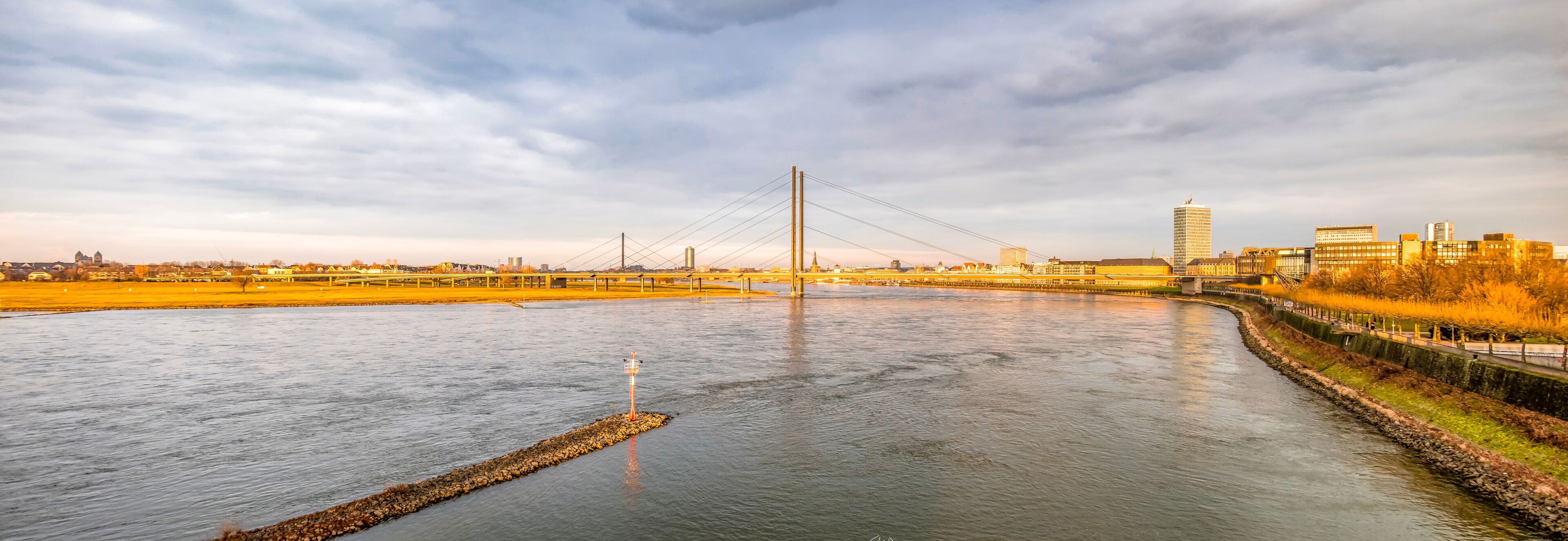 Skyline of Duesseldorf in Germany
