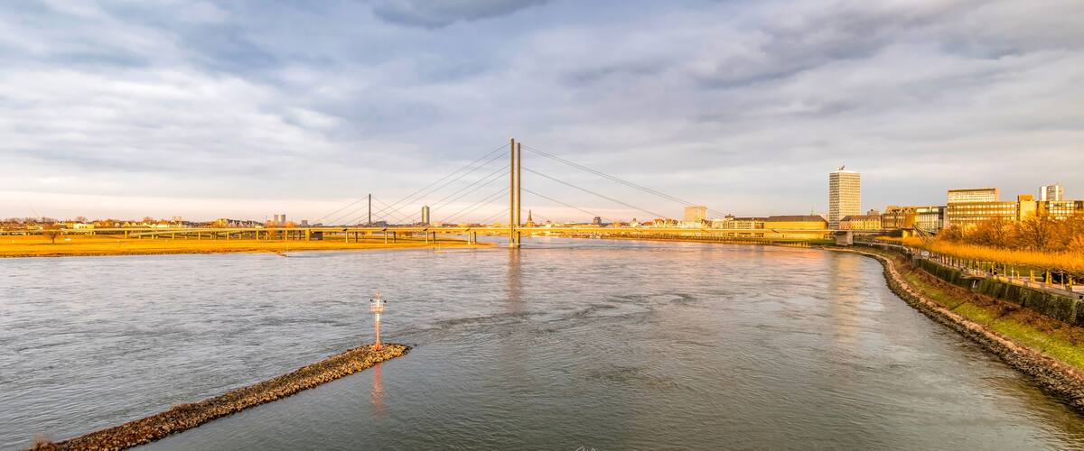 Skyline of Duesseldorf in Germany