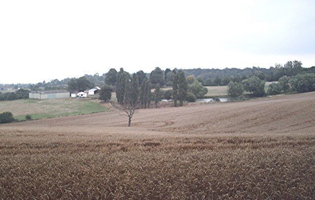 Blounts. Blounts farm buildings and reservoir