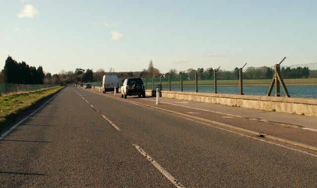 A section of Hawkswood Road Hanningfield Reservoir is on the right and this is the only part of the reservoir where you can actually park your car and get a good view without leaving the car.