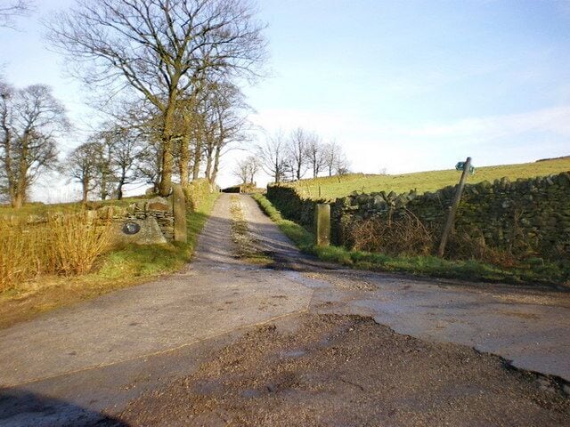 Road to Thick Bank and Hareden New Hall