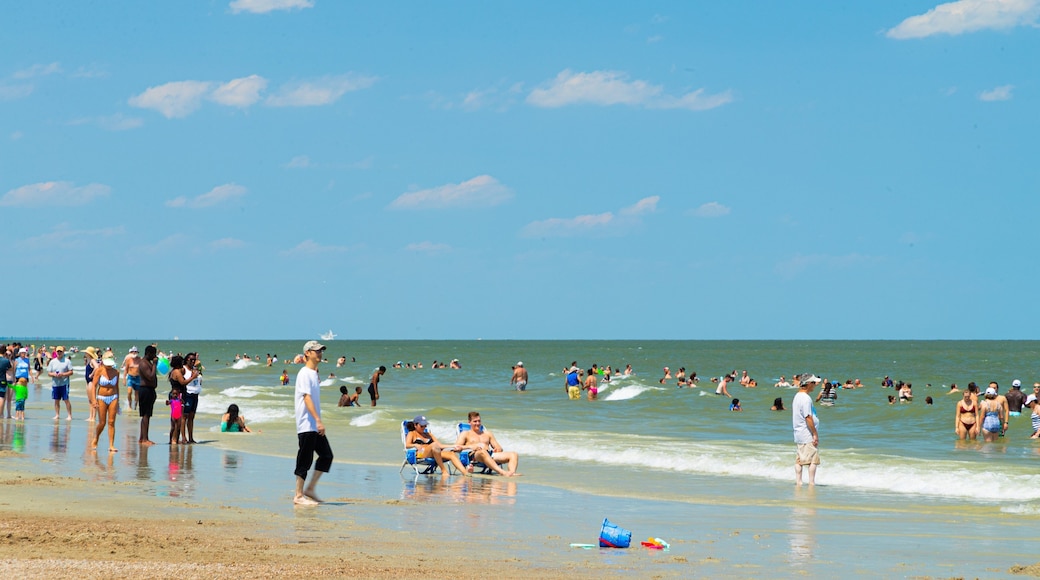 Tybee Island Beach featuring a sandy beach, general coastal views and swimming