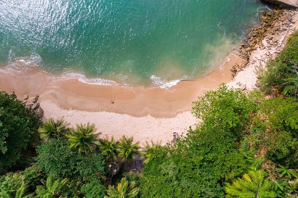 Beach of Eden - Top view
