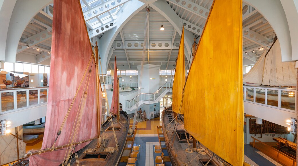 Cesenatico Maritime Museum featuring interior views