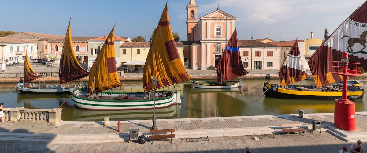 Cesenatico Maritime Museum featuring a bay or harbor