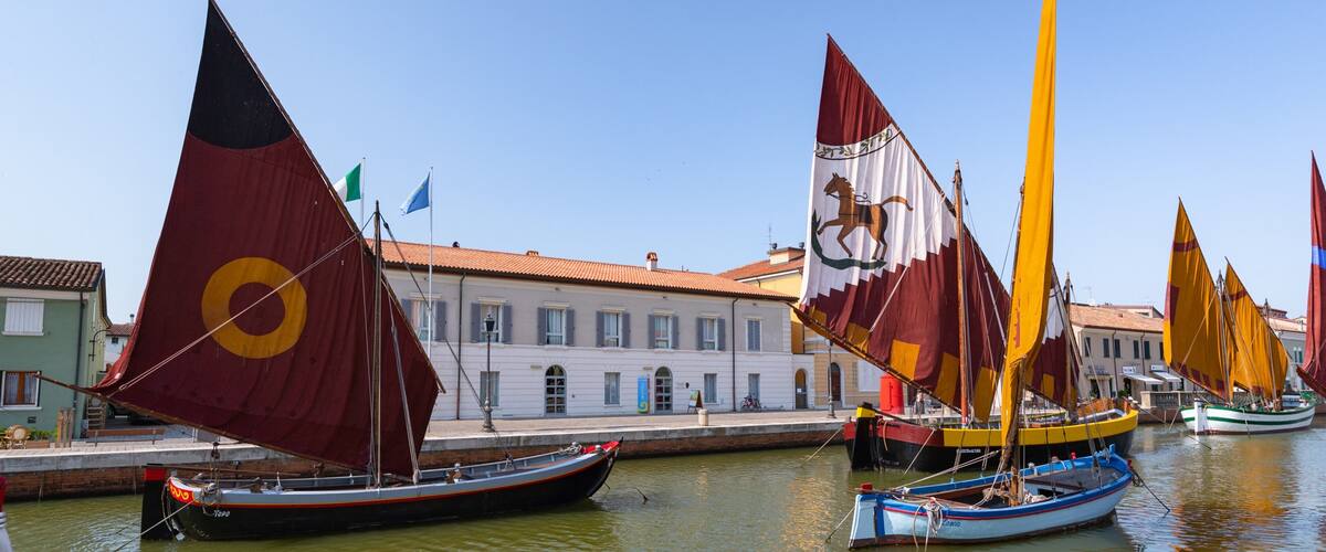 Cesenatico Maritime Museum which includes a bay or harbor