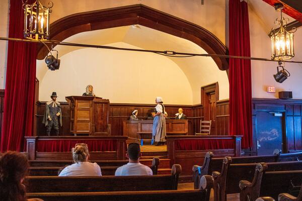 Witch Dungeon Museum featuring performance art and theater scenes