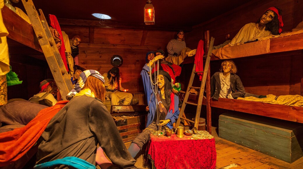 New England Pirate Museum featuring interior views