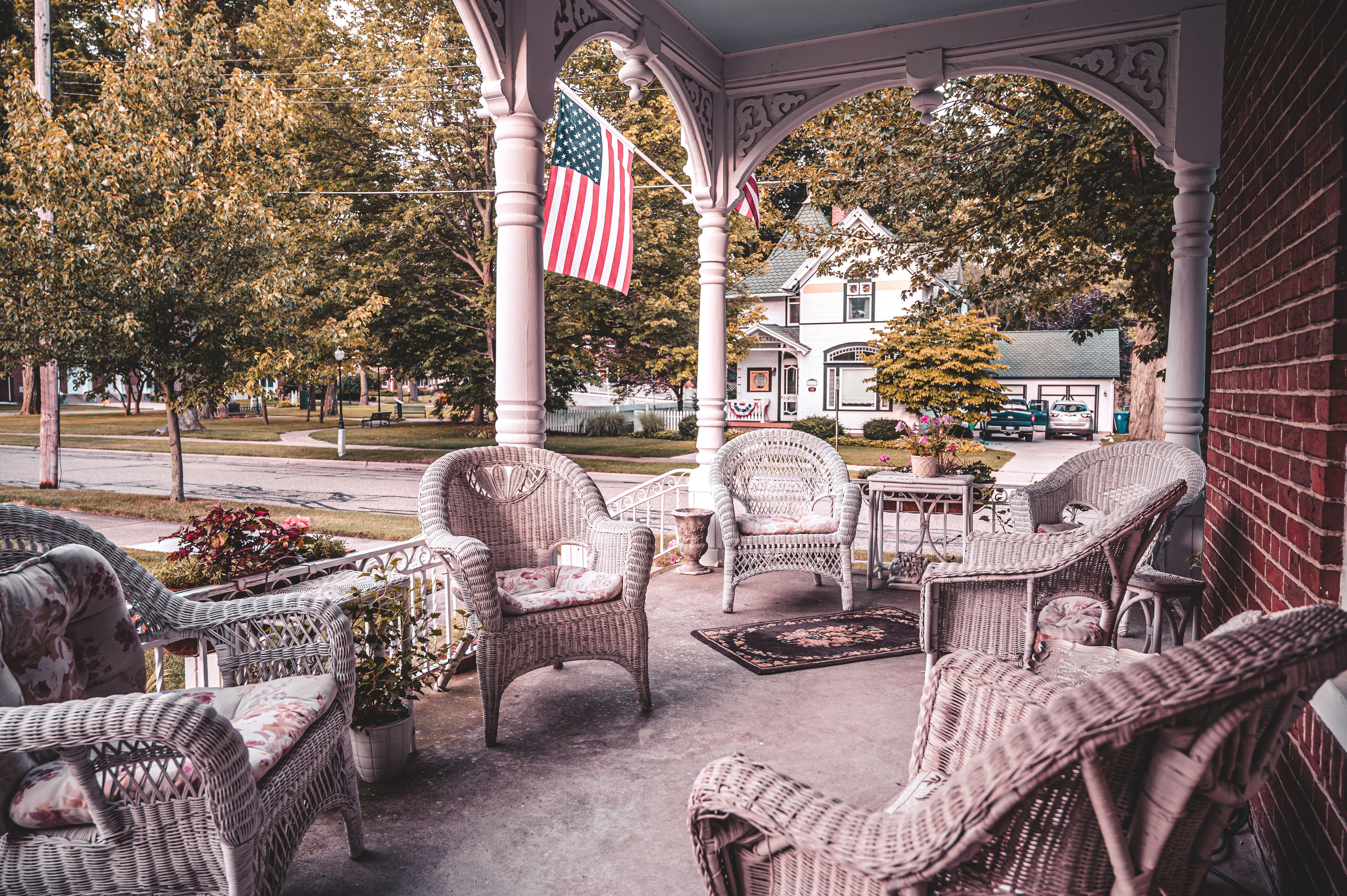 Typical American Veranda - Michigan USA