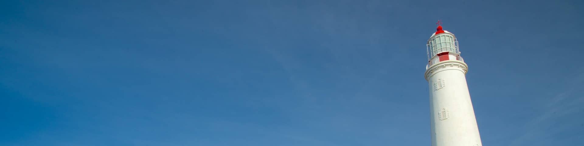 Cape Santa Maria Lighthouse featuring general coastal views and a lighthouse