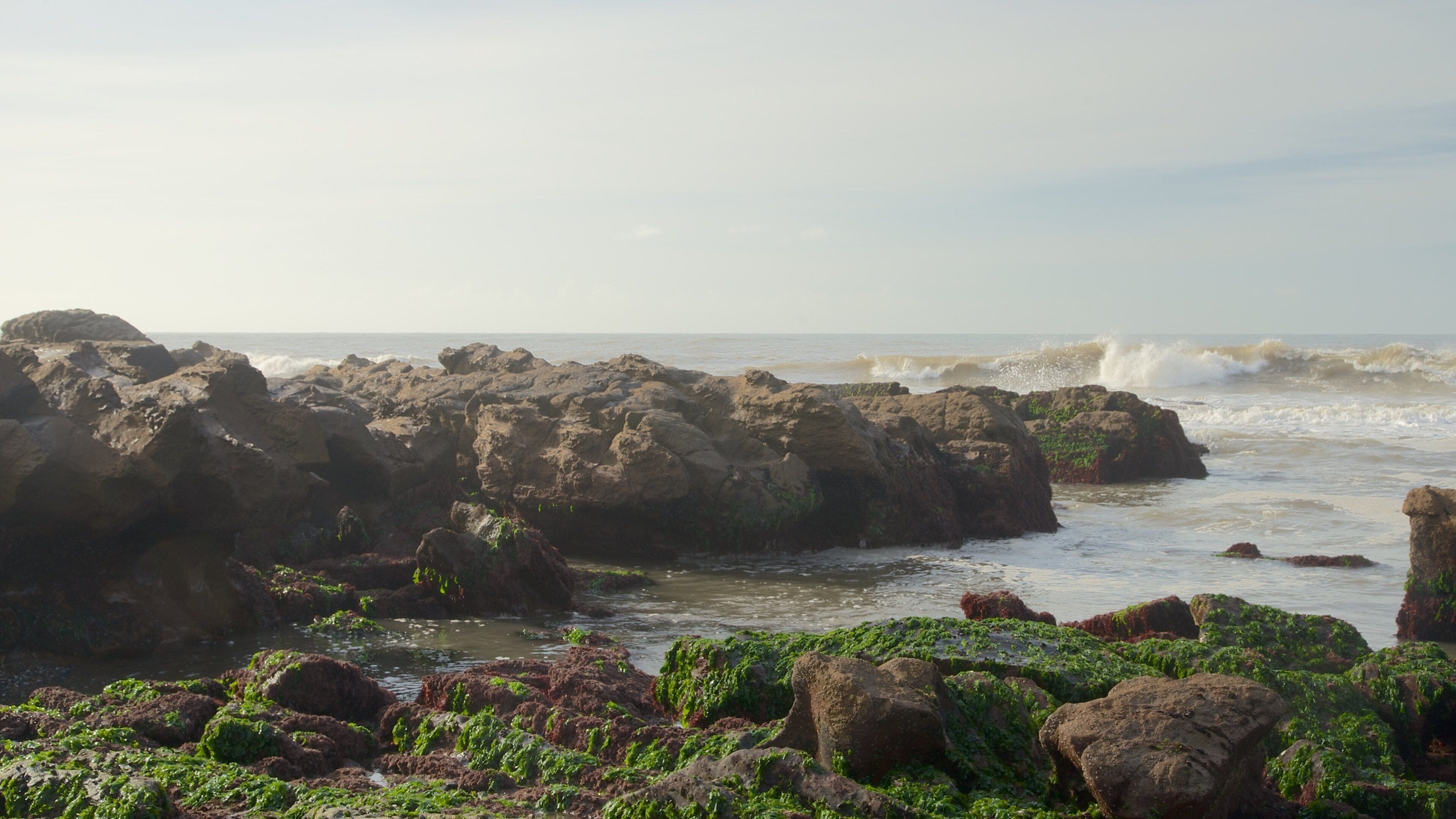 Cape Santa Maria Lighthouse showing rugged coastline and general coastal views