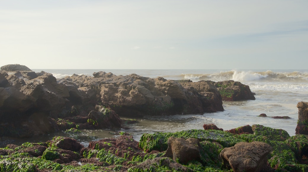 Cape Santa Maria Lighthouse showing rugged coastline and general coastal views