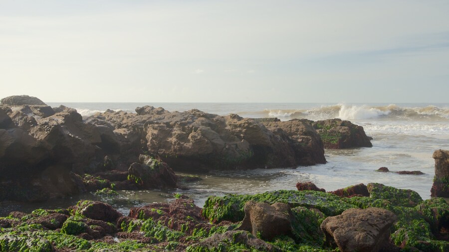 Cape Santa Maria Lighthouse showing rugged coastline and general coastal views
