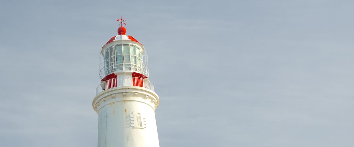 Cape Santa Maria Lighthouse featuring a lighthouse