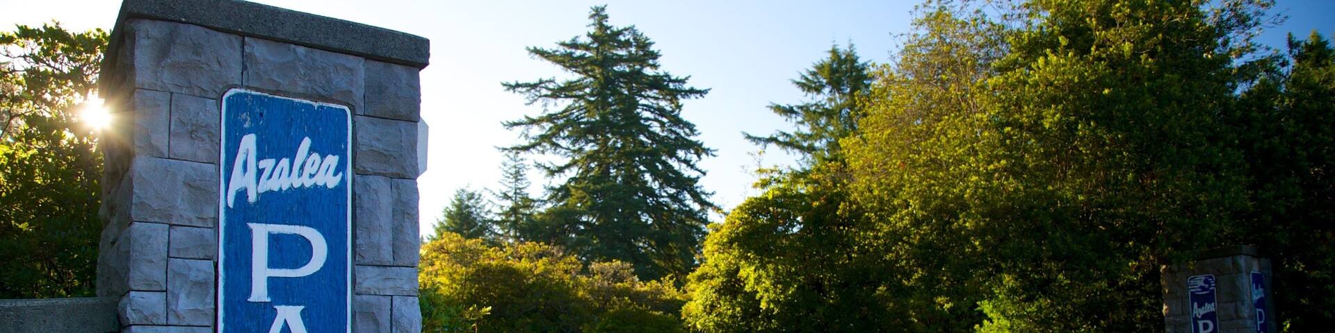 Azalea Park which includes signage