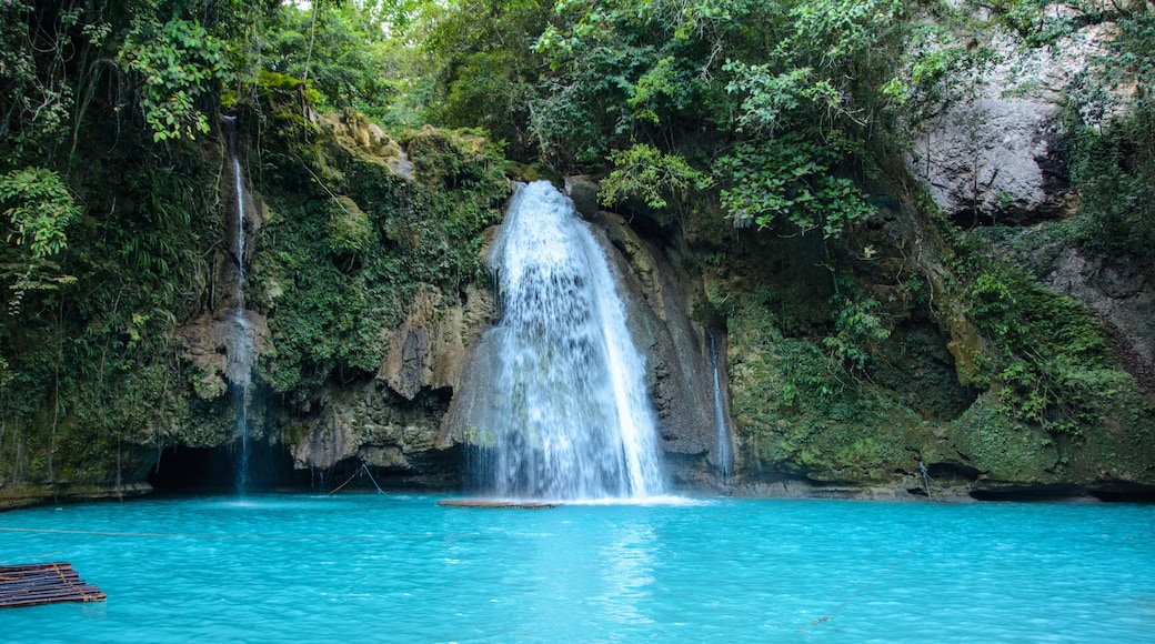 Kawasan Falls on Cebu island in Philippines