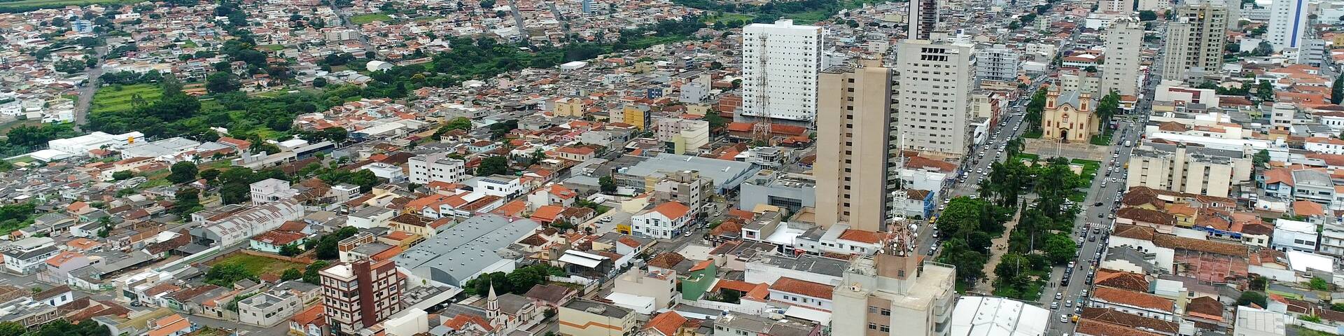 Aerial image of Alfenas, city of Minas Gerais