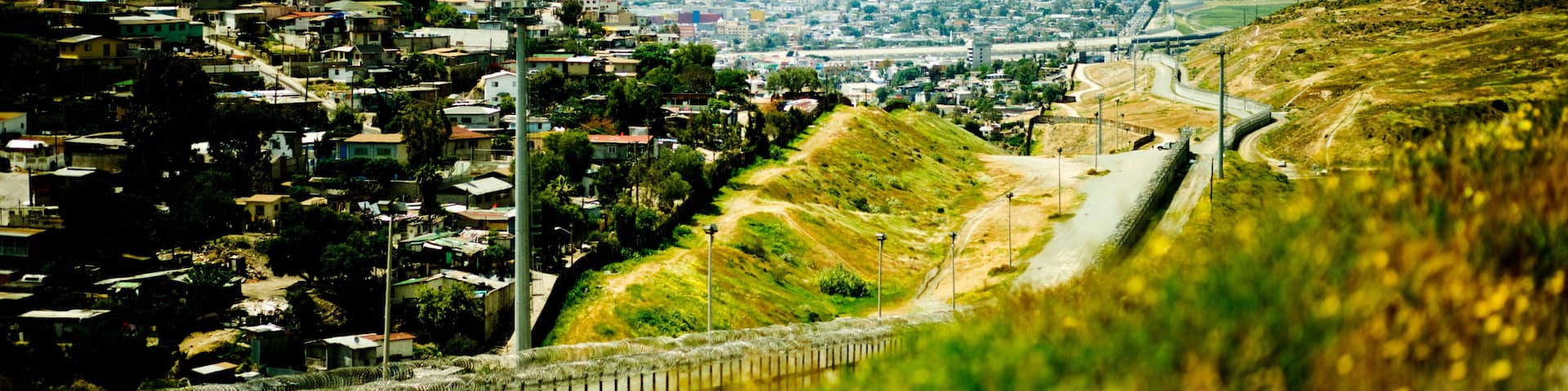 Tijuana Neighborhood Seen Over Border Fence