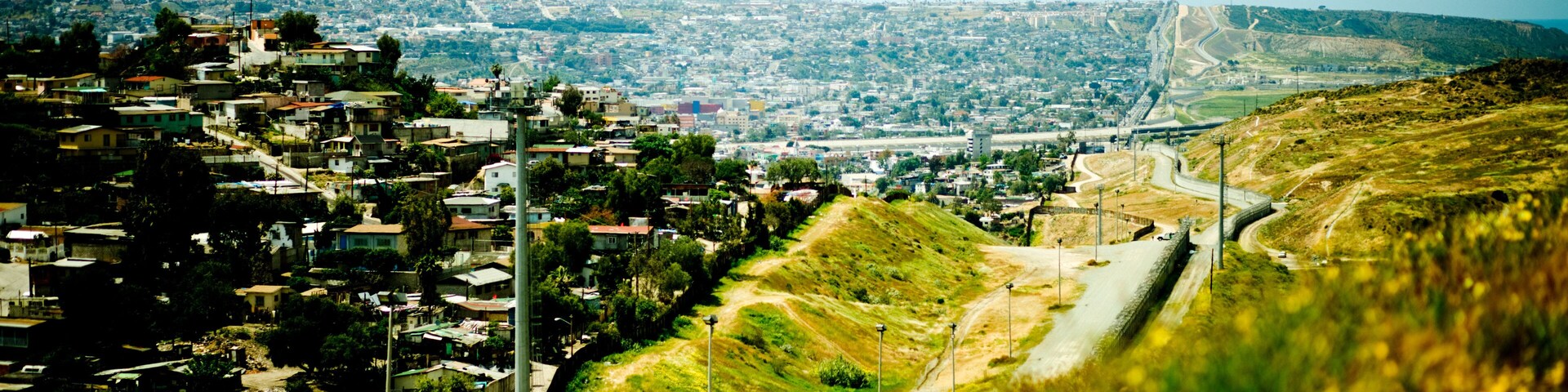 Tijuana Neighborhood Seen Over Border Fence