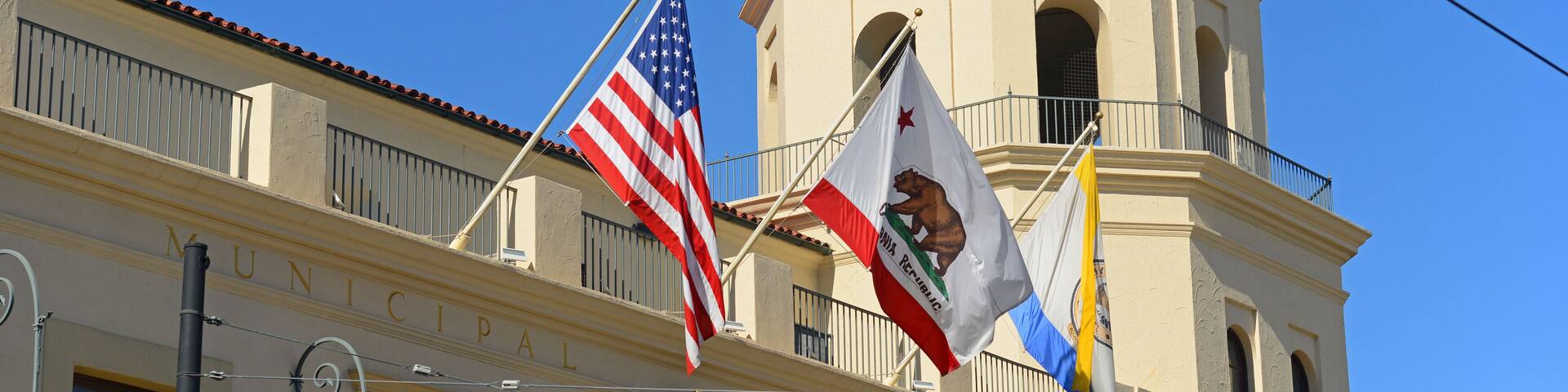 San Jose Civic building is a historic Municipal Auditorium and now is a theater located at 135 W San Carlos Street in downtown San Jose, California CA, USA.