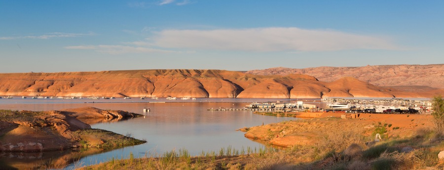 Bullfrog Marina Lake Powell at Sunrise