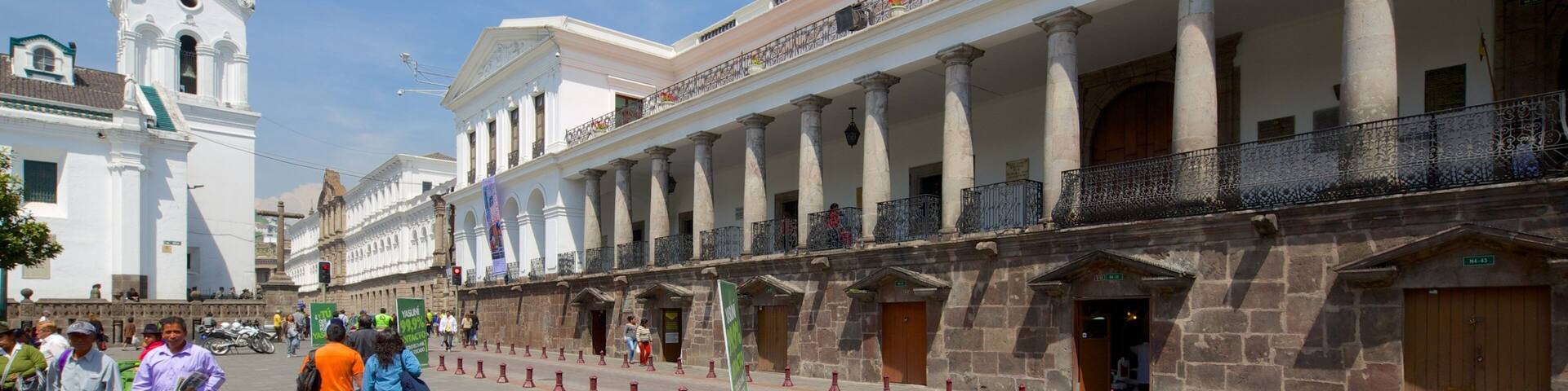 Carondelet Palace featuring street scenes