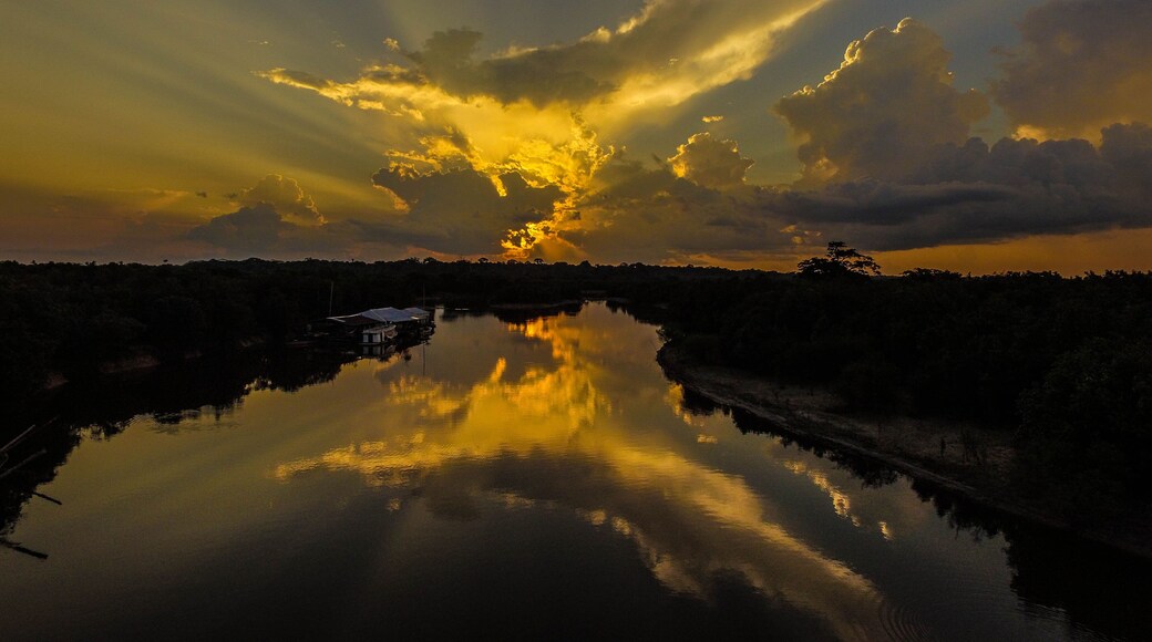 Vista aérea Rio do Amazonas