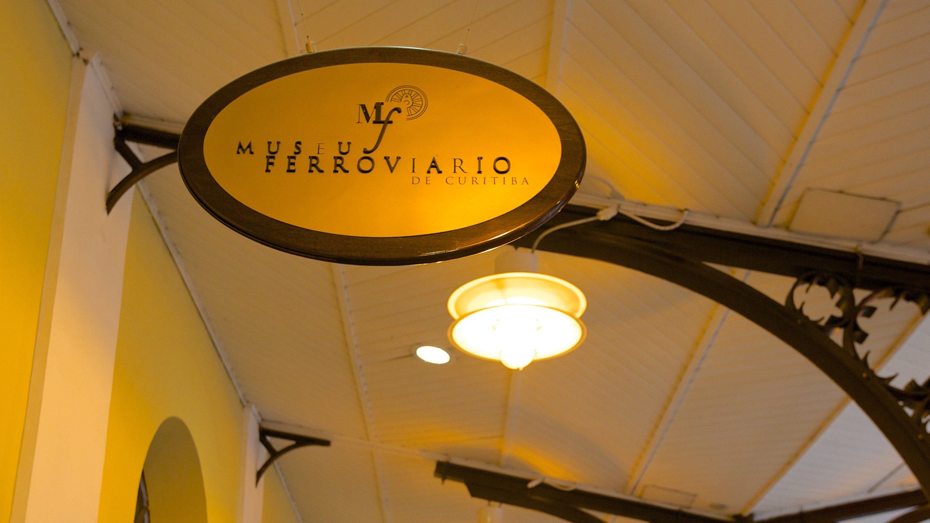 Placa para o Museu Ferroviário de Curitiba.