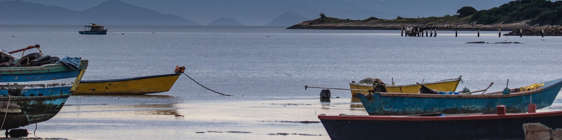 fishing boats in the beach