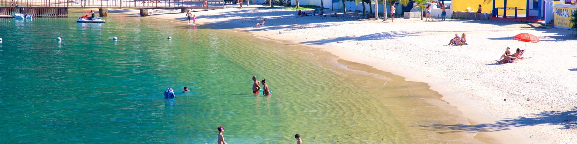 Angra dos Reis showing a beach, swimming and general coastal views