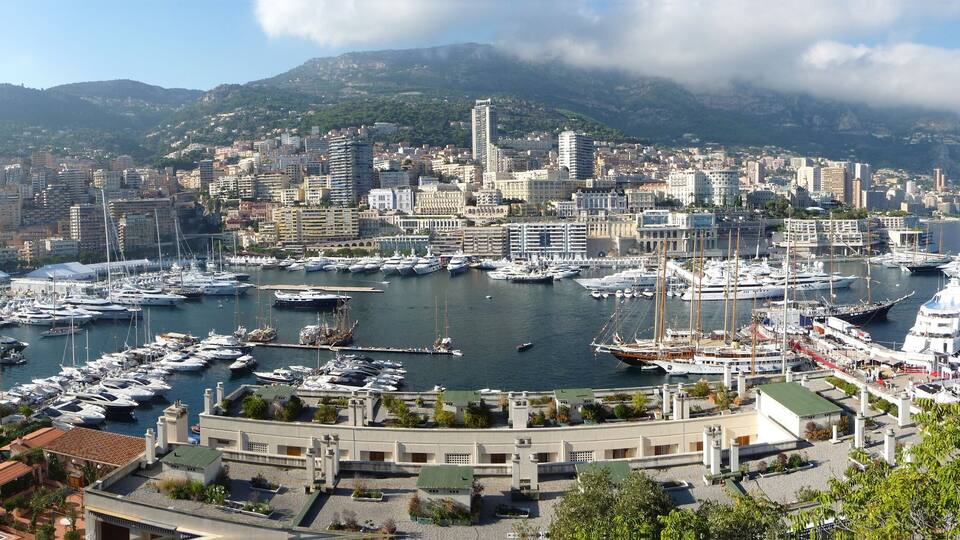 The Port of Monaco (Port Hercule) (La Condamine, Monaco).