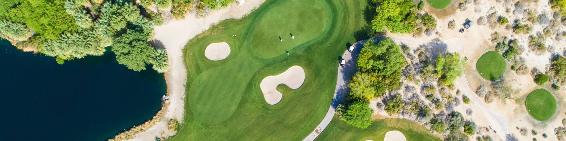 ゴルフ場の鳥瞰図