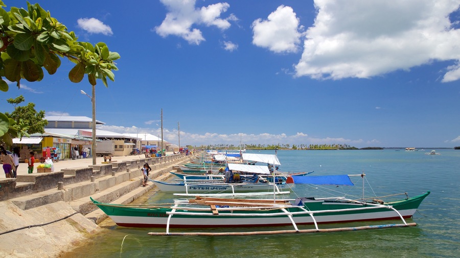 Bantayan Public Market showing general coastal views