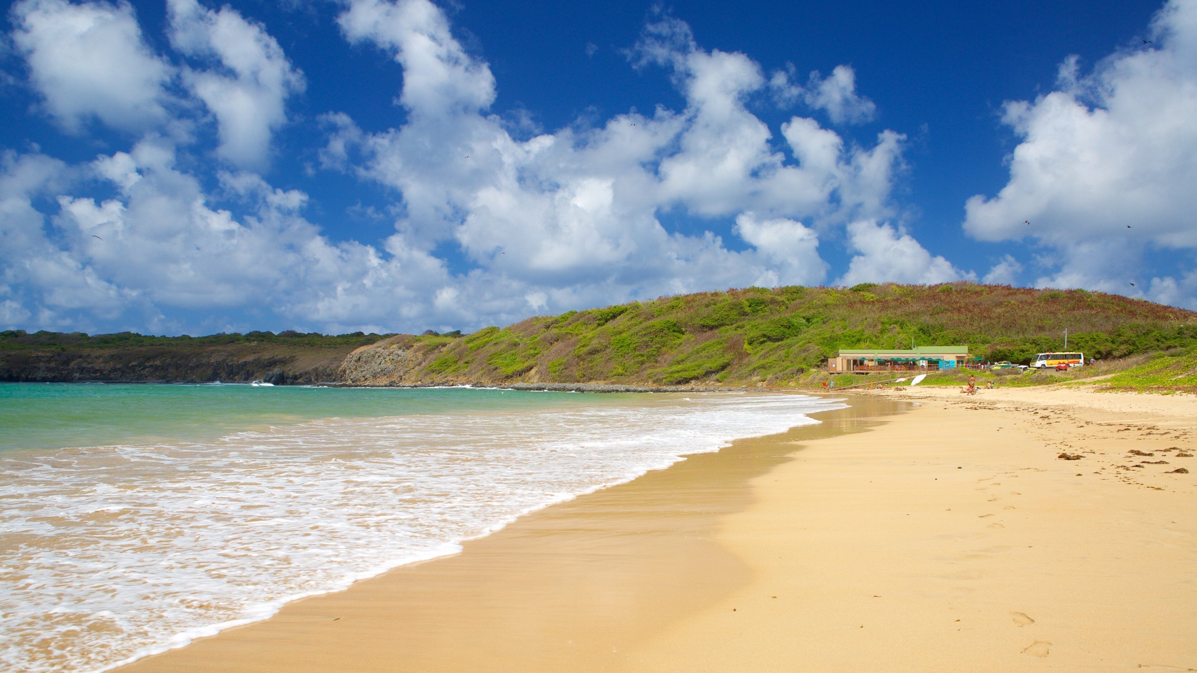 Plage de Sueste mettant en vedette vues littorales et plage