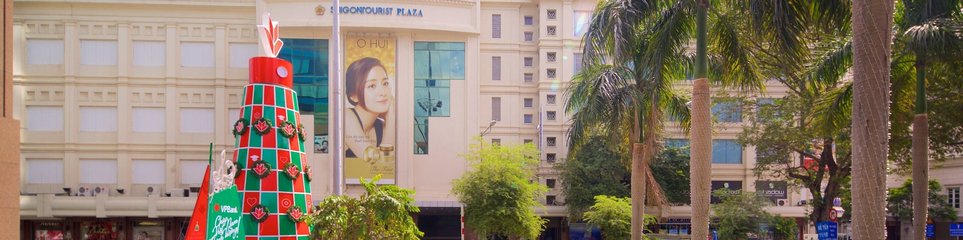 Parkson Plaza mostrando arquitetura de patrimônio e um hotel