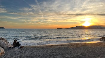 Pedregalejo sunset on the beach
