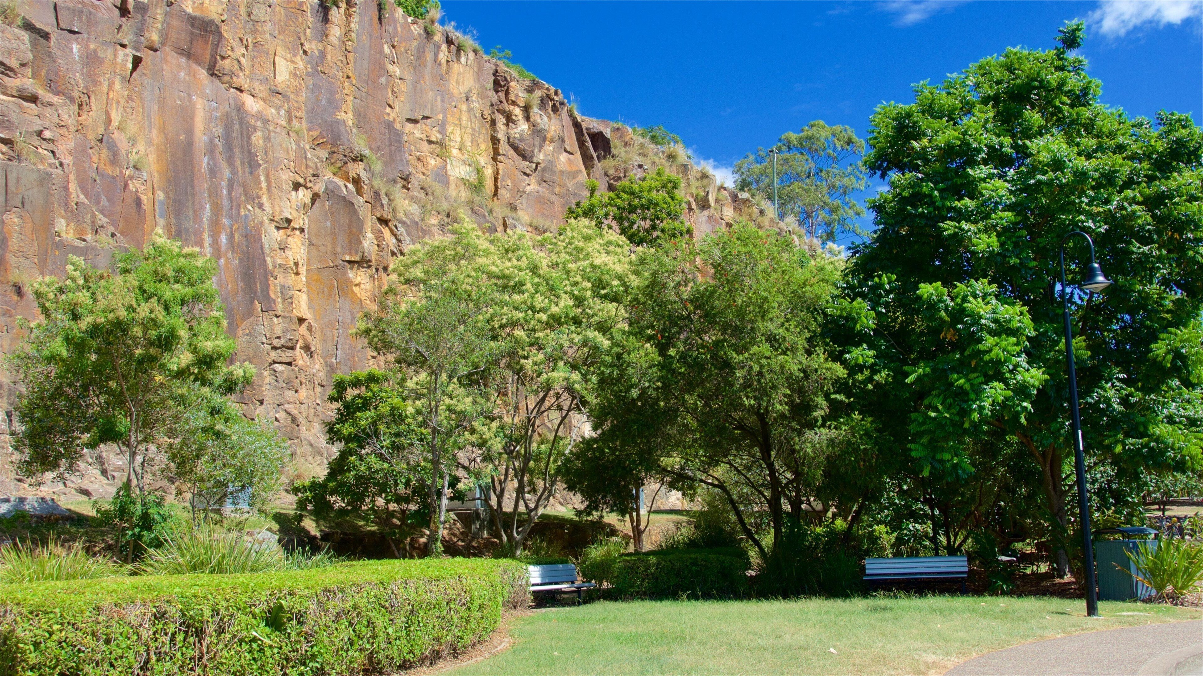 Kangaroo Point Cliffs das einen Garten
