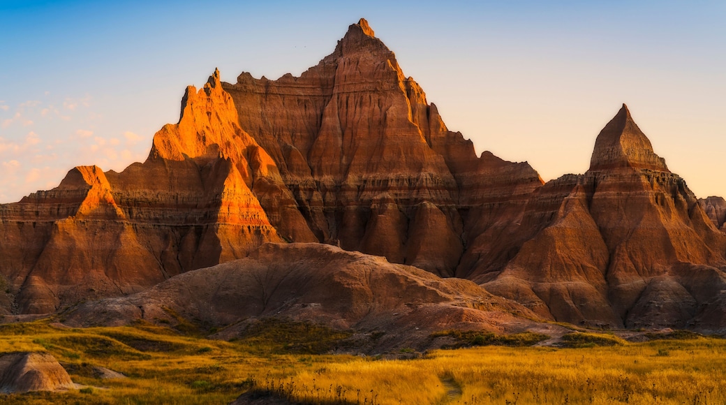 beautiful landscapes in Badlands national park,South dakota,usa.