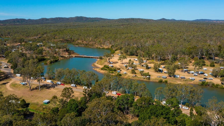 Calliope which includes camping, landscape views and a river or creek